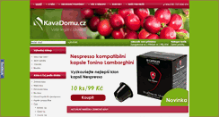 Desktop Screenshot of kavadomu.cz